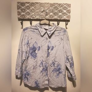 Alfred Dunner Petite 16 Button down top